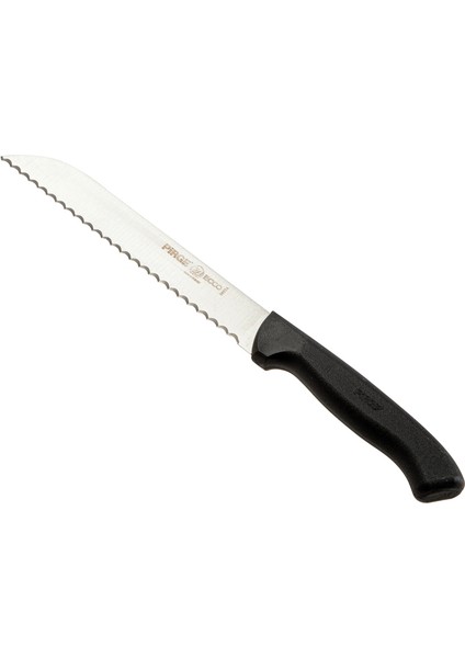 Ecco Pro Dişli Ekmek Bıçağı - Siyah - 17,5 cm