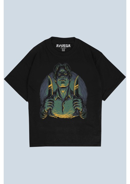 Murder Siyah Oversize T-Shirt