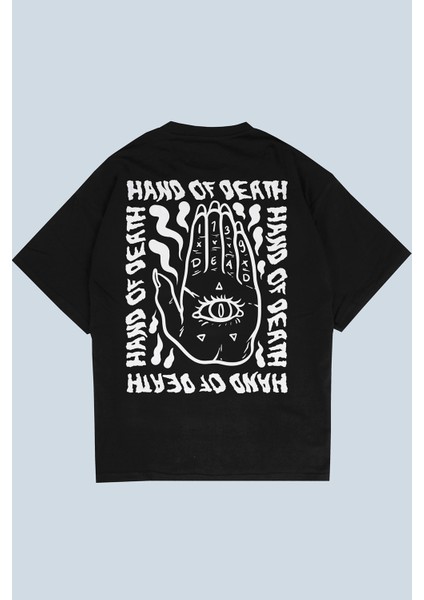 Hand Of Dead Siyah Oversize T-Shirt
