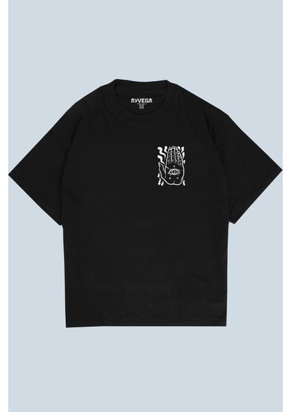Hand Of Dead Siyah Oversize T-Shirt