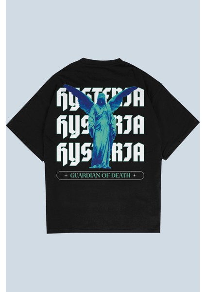 Histeria Siyah Oversize T-Shirt