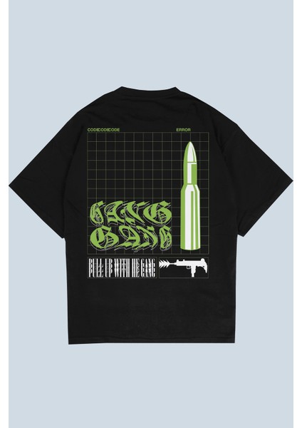 Gang Bang Siyah Oversize T-Shirt