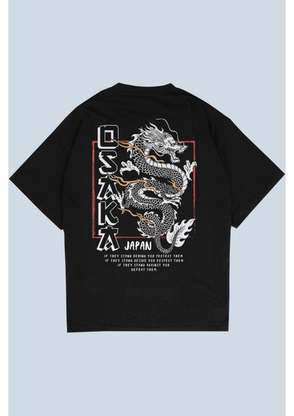 Osaka Siyah Oversize T-Shirt