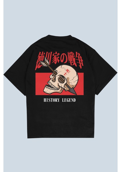 History Legend Siyah Oversize T-Shirt