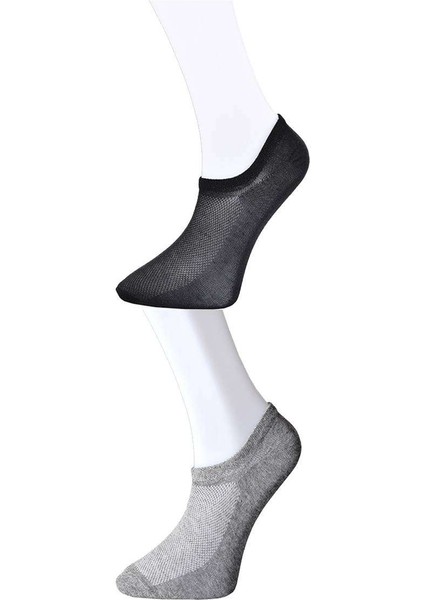 Siyah ve Gri Erkek Görünmez Çorap 3 Çift fiyatları