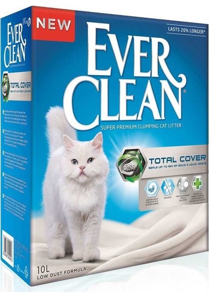 Ever Clean Total Cover Koku Önleyici Kedi Kumu 10 Lt