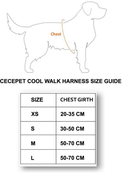 Cool Walk Harness Kırmızı Köpek Göğüs Tasması S