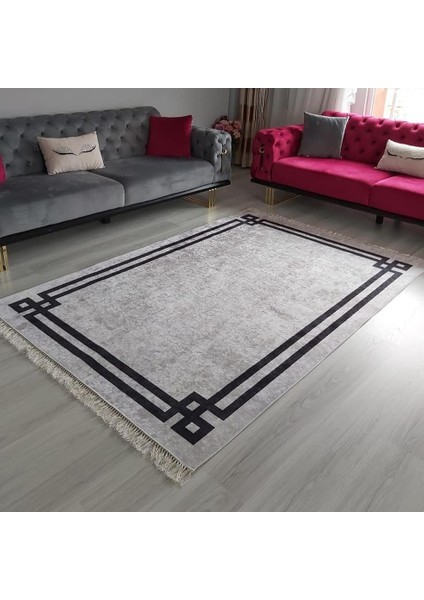 Dijital Baskı Yıkanabilir Kaymaz Taban Halı Ince Yazlık Dekoratif Salon ve Oturma Odası Halısı