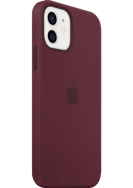 Apple iPhone 11 Lansman Kılıf Silikon Bordo