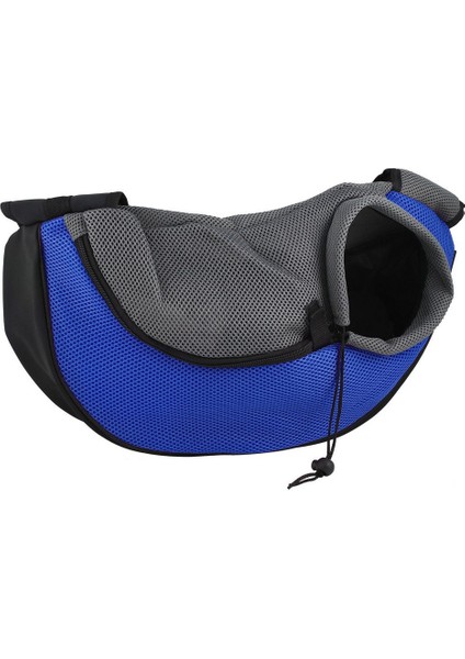 Taşınabilir Köpek Kedi Pet Sling Taşıyıcı Çanta Örgü Seyahat Çantası, Açılmamış Boyutu: 45 x 13 x 28 cm - Mavi (Yurt Dışından)