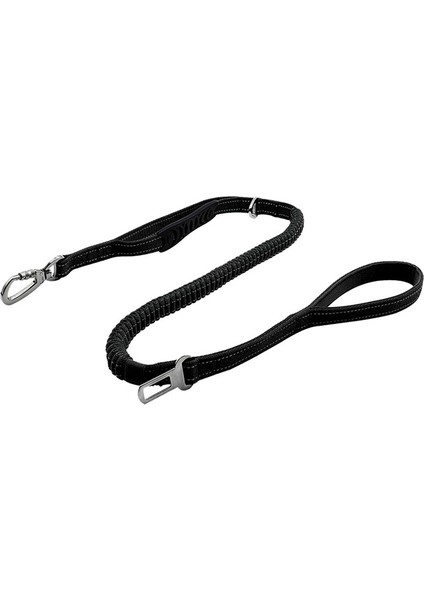 Köpek Tasma Güçlü Dayanıklı Tasma Çift Döngü Kolları ile Halat Çekme - Siyah (Yurt Dışından)