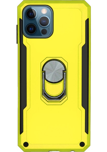 Apple iPhone 12 Pro Max Kılıf Panzer Ring Tam Koruma Arka Kapak