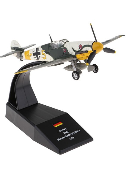 1/72 BF-109 / ME-109 Avcı Hava Kuvvetleri Uçak Modeli ve Ekran Standı Dekor (Yurt Dışından)