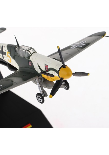 1/72 BF-109 / ME-109 Avcı Hava Kuvvetleri Uçak Modeli ve Ekran Standı Dekor (Yurt Dışından)