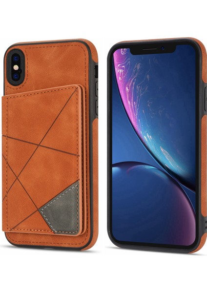 Apple iPhone Xs Max Çin Manyetik Kart Yuvası Kılıfı (Yurt Dışından)