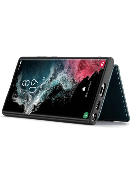 Samsung Galaxy S22 Ultra Için Uygun Çıkarılabilir Tutucu ve Cüzdan Cep Telefonu Koruyucu Kılıf (Yurt Dışından) modelleri