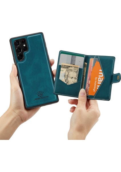 Samsung Galaxy S22 Ultra Için Uygun Çıkarılabilir Tutucu ve Cüzdan Cep Telefonu Koruyucu Kılıf (Yurt Dışından) fırsatları