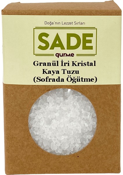 Granül Iri Kristal Kaya Tuzu 500GR ( Sofrada Öğütme )