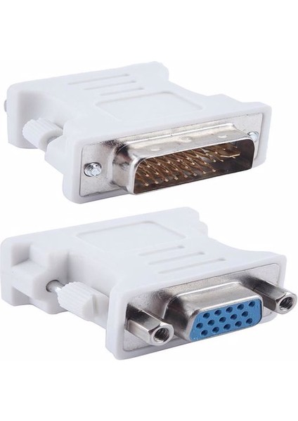 DVI (24 + 5) To VGA Dönüştürücü Adaptör Monitör Kablo Ucu Çevirici