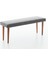 Konik Ayaklı Bench - Gri 4