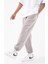 Oversize Basic Bel Paça Lastikli 3 Cepli Jogger Eşofman Altı Ice Gri 2