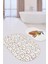 Renkli Geometrik Motifli 2'li Oval Kaymaz Tabanlı Banyo Paspas Takımı & Mutfak Paspas Seti 2