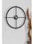 Nuvola Metal Siyah Duvar Saati 50X50Cm Mds-50 1