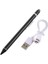 1.5-2.3mm Şarj Edilebilir Kapasitif Dokunmatik Ekran Aktif Stylus Kalem Siyah (Yurt Dışından) 3