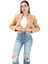 Crop Blazer Kısa Ceket - Camel 2