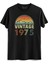 Vintage 1975 Eskitme Siyah Tshirt 1