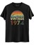 Vintage 1974 Eskitme Siyah Tshirt 1