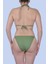 Ayl Kız Çocuk Üçgen Model Düz Bikini Haki 02565 2