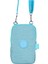 Klinkır Kumaş Telefonluklu Çanta Turkuaz 3