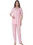 8069 Kısa Kol Önden Düğmeli Kadın Pijama Takım 1