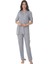 8069 Kısa Kol Önden Düğmeli Kadın Pijama Takım 1