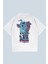 Crane Beyaz Oversize T-Shirt 1