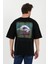No Bad Vibes Siyah Oversize T-Shirt 1