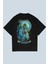 Monk Siyah Oversize T-Shirt 1