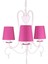 Philips Mykidsroom Princess 3'lü Kumaş Abajur Avize-Koyu Pembe 2