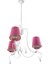 Philips Mykidsroom Princess 3'lü Kumaş Abajur Avize-Koyu Pembe 3