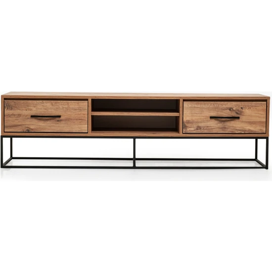 Just Home Lidya Modern Tv Ünitesi - Atlantik Çam - 180 cm