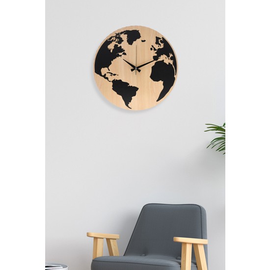 Muyika Geogra Mdf 6Mm Dünya Haritalı Duvar Saati 41X41Cm Fiyatı Muyika Geogra Mdf 6Mm Dünya Haritalı Duvar Saati 41X41Cm Fiyatı
