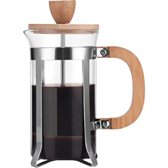 Kkmoon Ahşap Saplı 12OZ French Press Kahve Makinesi Yüksek Fiyatı
