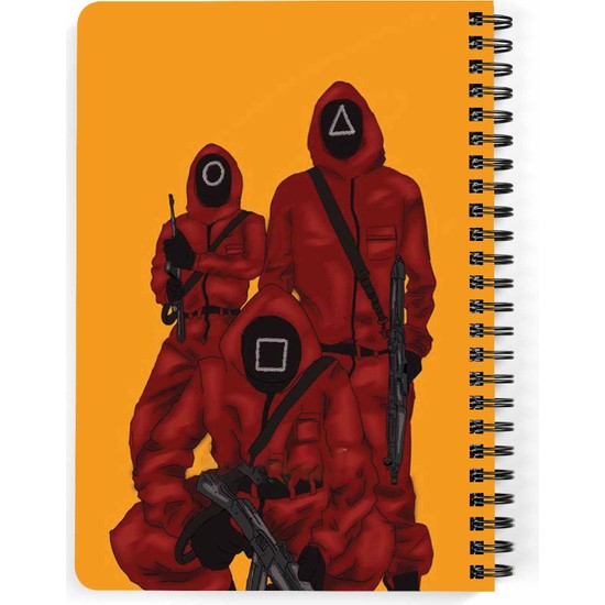 Squid Game Baskılı Ahşap Kapaklı Defter 15X20 cm DFT5722 Fiyatı