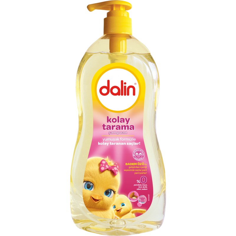Dalin Bebek Şampuanı 700 ml - Badem Yağlı, %98 Doğal İçerik, Göz Yakmayan ve Hipoalerjenik Formül ile Güvenli Temizlik