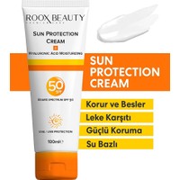 Roox Beauty Güneş Kremi Spf 50 - Yüksek Koruma - Leke Karşıtı - Aile Boyu 100 ml