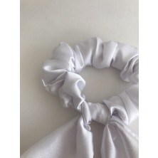 Pratik Dikisco Saten Parlak Kuyruklu Scrunchie Simit Toka