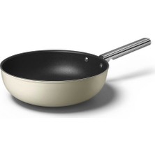 SMEG Cookware 50'S Style Krem WOK Tava 30 cm