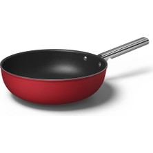 SMEG Cookware 50'S Style Kırmızı WOK Tava 30 cm