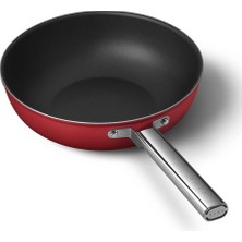 SMEG Cookware 50'S Style Kırmızı WOK Tava 30 cm